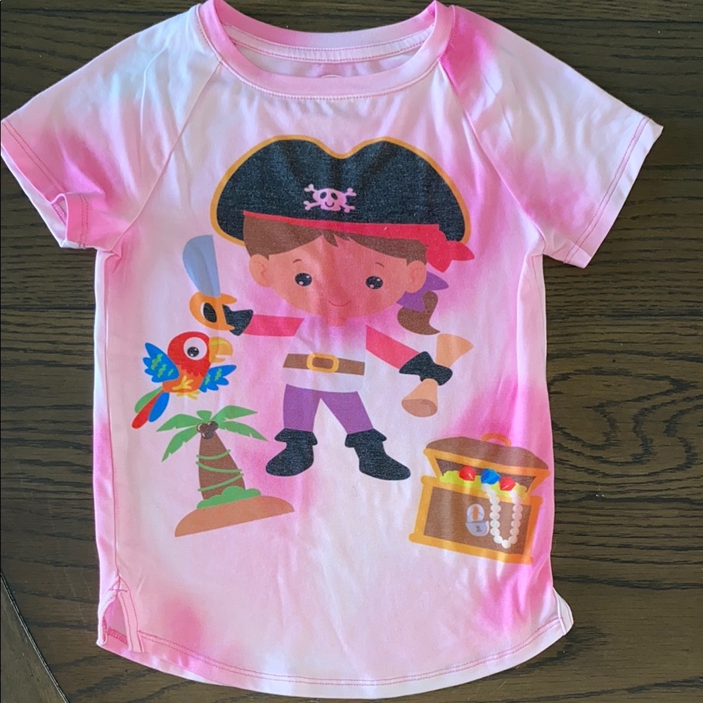 Pink Pirate Graphic Tee